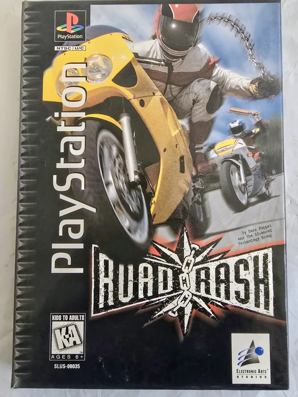 Sony QuadraCrash PlayStation Cover —original Motorcycle Art Like New No Scratche